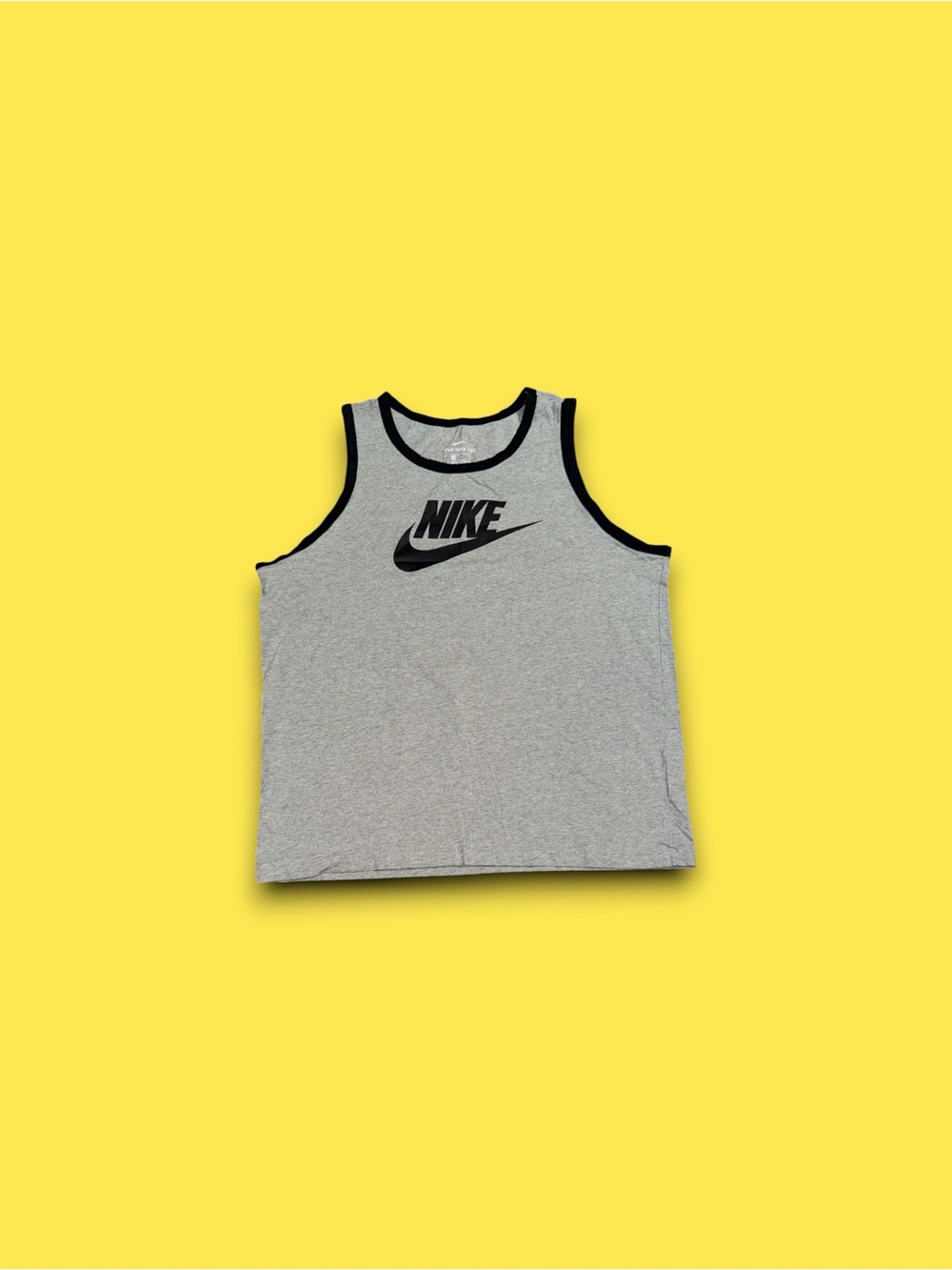 The Nike tee big club logo tank top grey mens large
